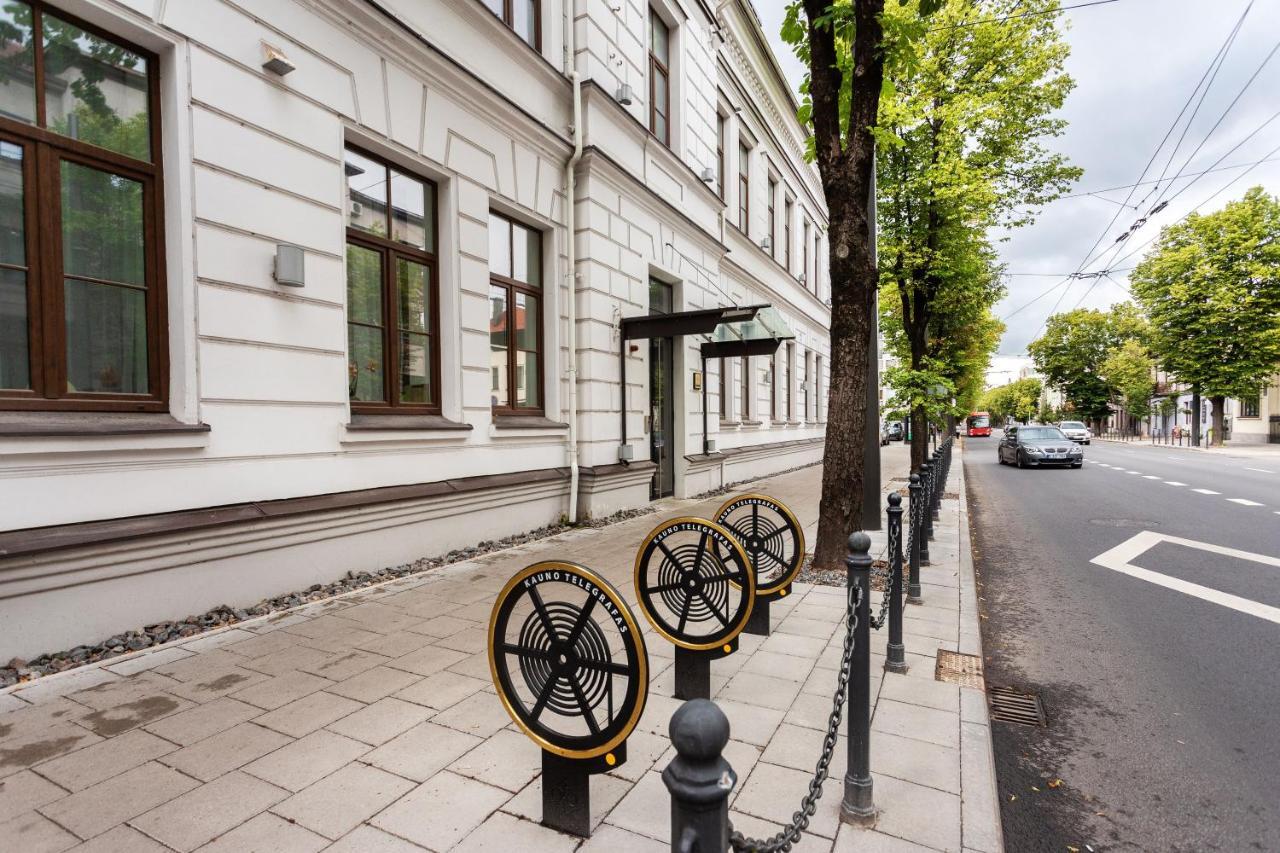 Ferienwohnung Telegrafas Lofts Centre Of Kaunas By Strazdo Telegrafas Exterior foto